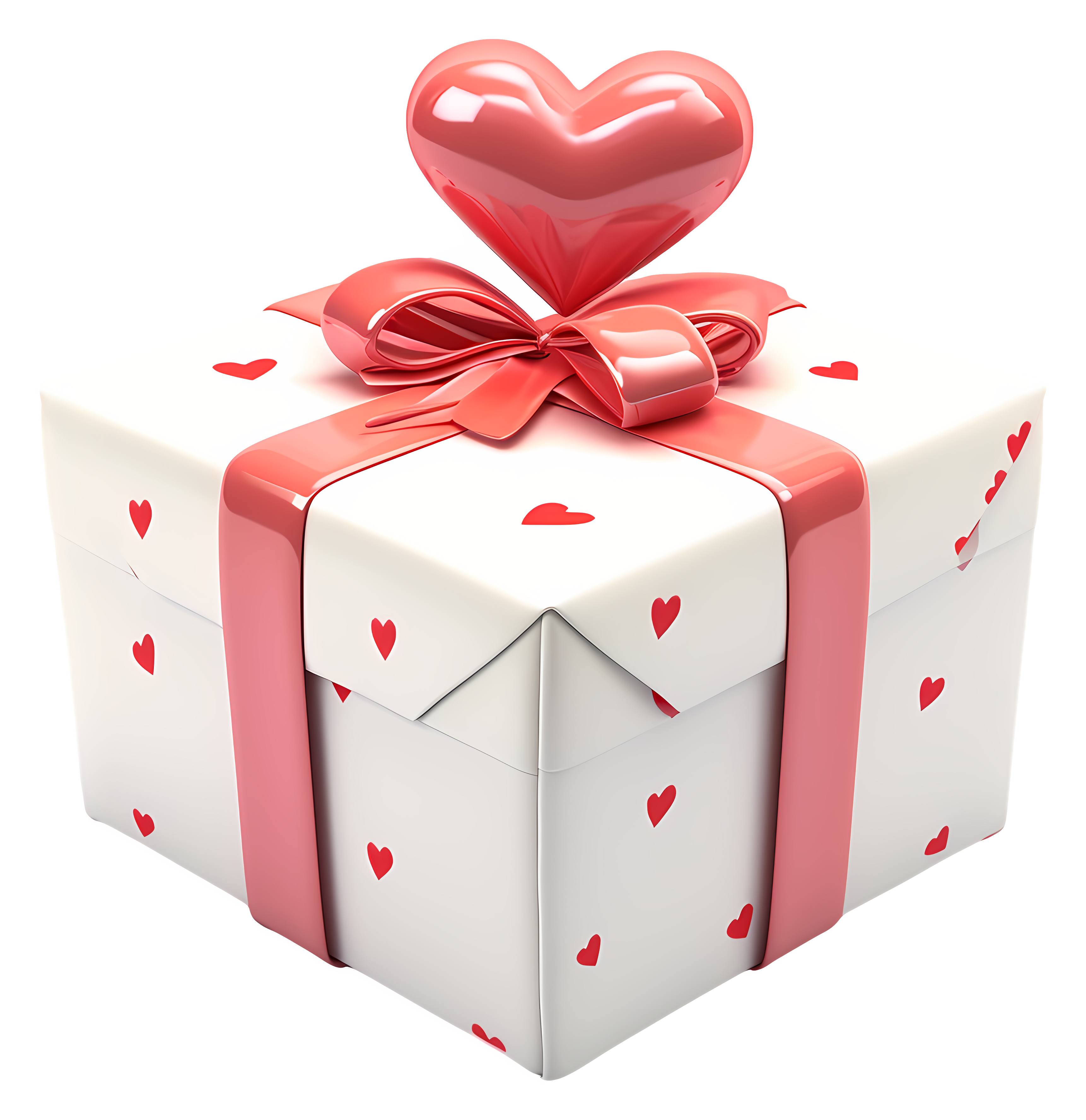 Download Free Transparent PNG: Red Ribbon Heart-Shaped Box with Bow