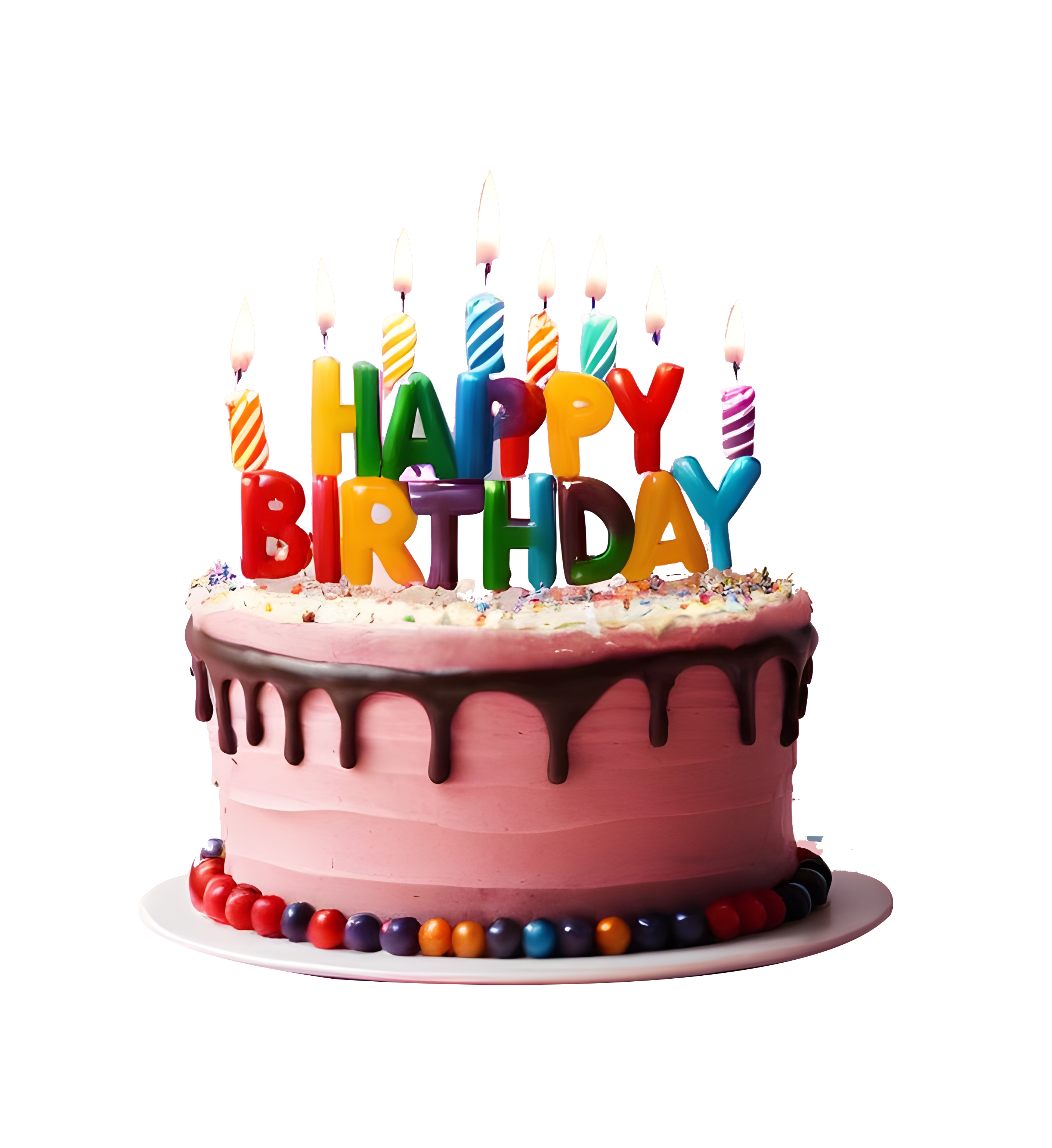 Free PNG Download: Happy Birthday Cake Image