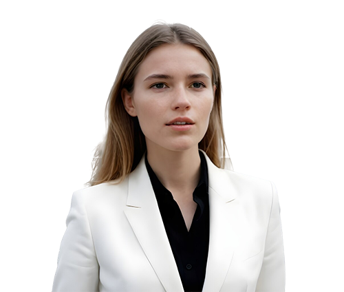 Elegant Businesswoman in White Suit: Free PNG Image