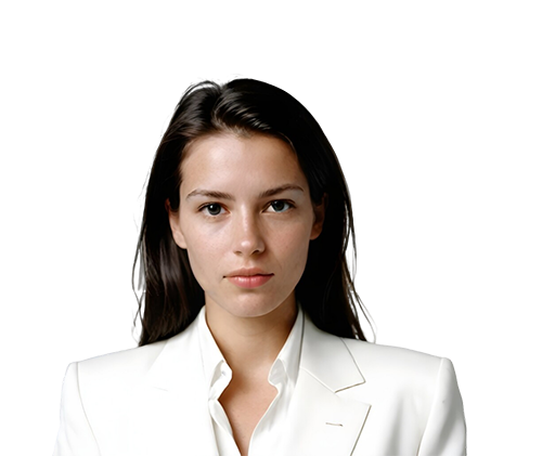 Professional Businesswoman in White Suit: Free PNG Image