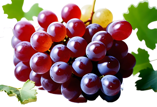 Ripe and Juicy Red Grapes: Free PNG Image