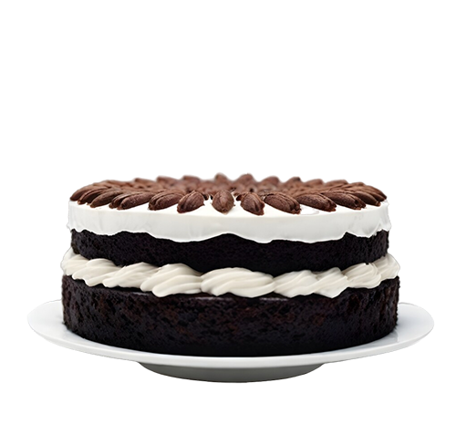 Scrumptious Black Forest Peace Cake Slice: Free PNG Image
