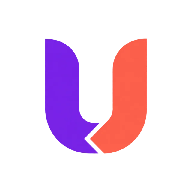 Two upright curved segments form a U with a zigzag break at the bottom