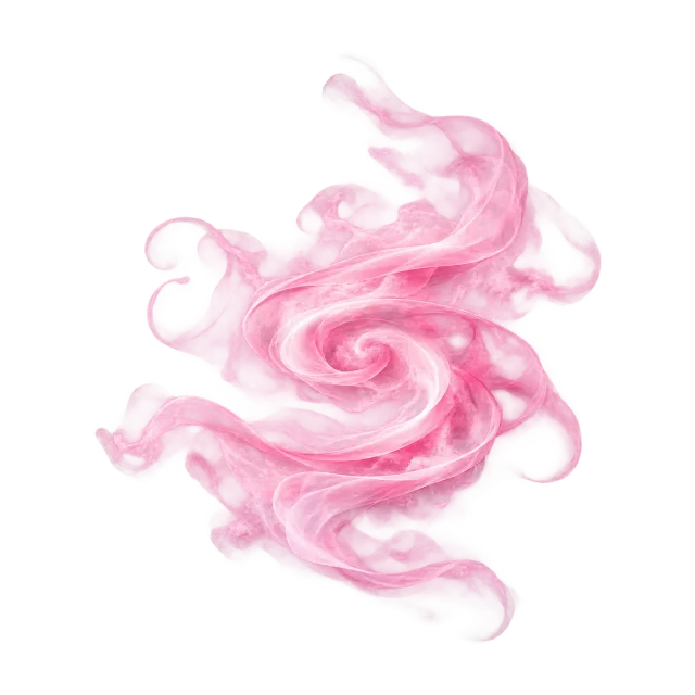 Soft pink vapor swirling around a center