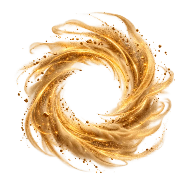 Amber sandy whirlwind ring