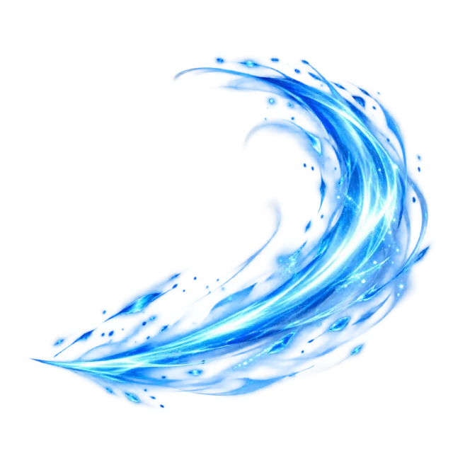 Blue sweeping motion arc