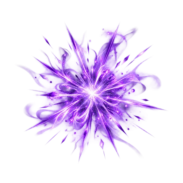 Violet radial motion burst with a bright center