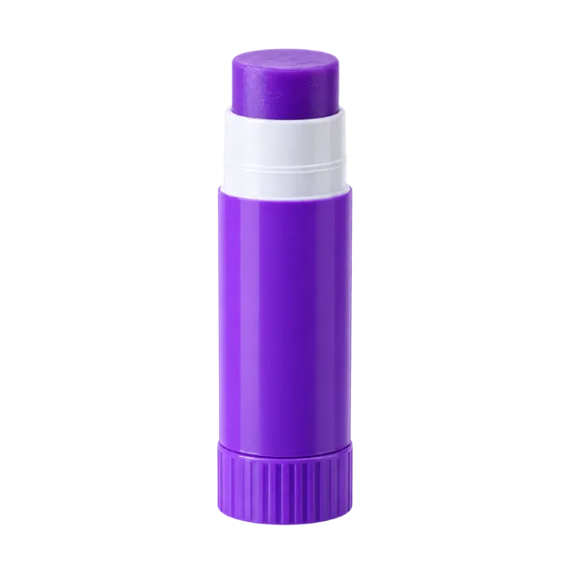 Realistic-style illustration of purple glue stick
