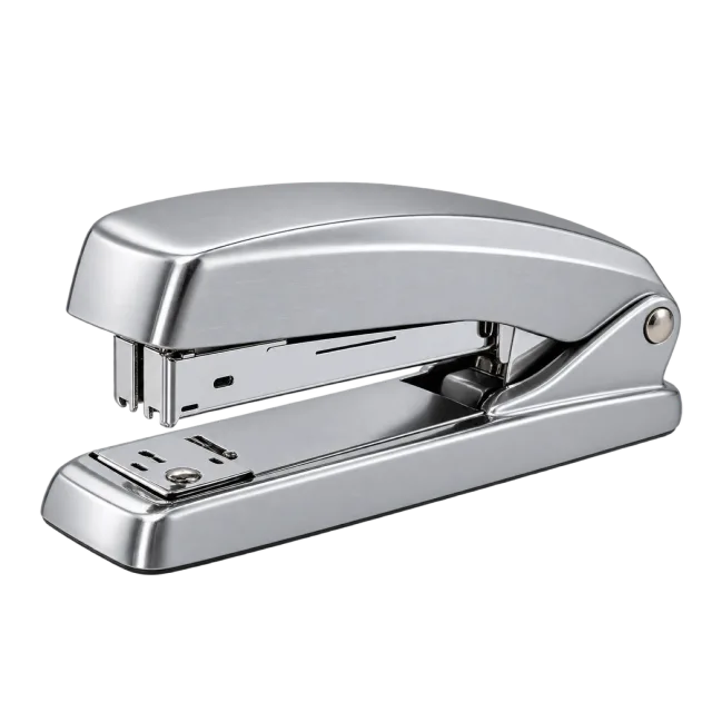 Realistic-style illustration of silver stapler