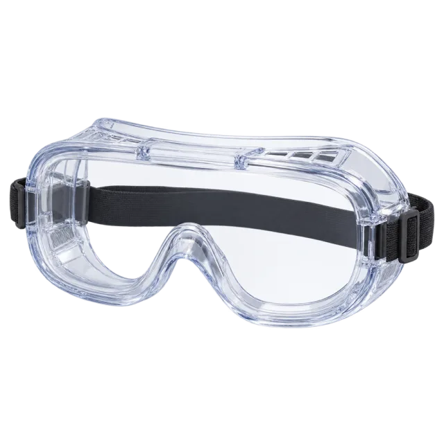 Realistic-style illustration of laboratory safety goggles
