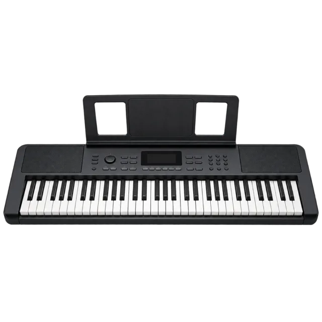 Realistic-style illustration of portable electronic keyboard
