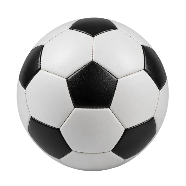 Realistic-style illustration of classic soccer ball