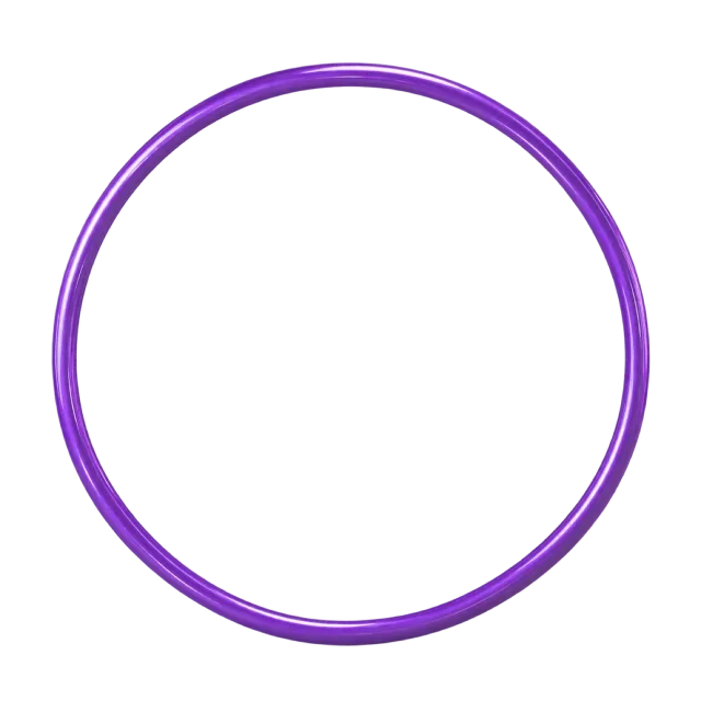 Realistic-style illustration of purple gymnastics hoop