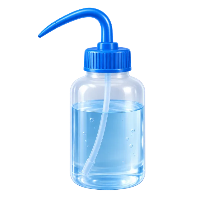 3D-style illustration of laboratory wash bottle