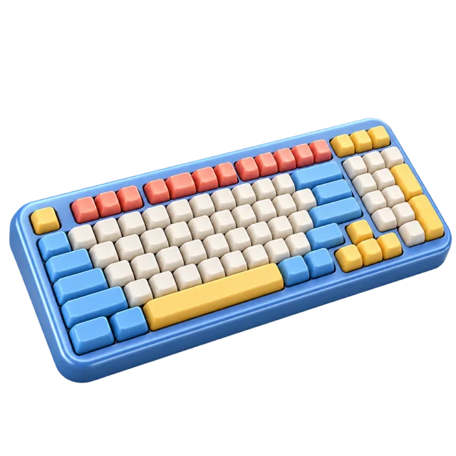 3D-style illustration of computer keyboard