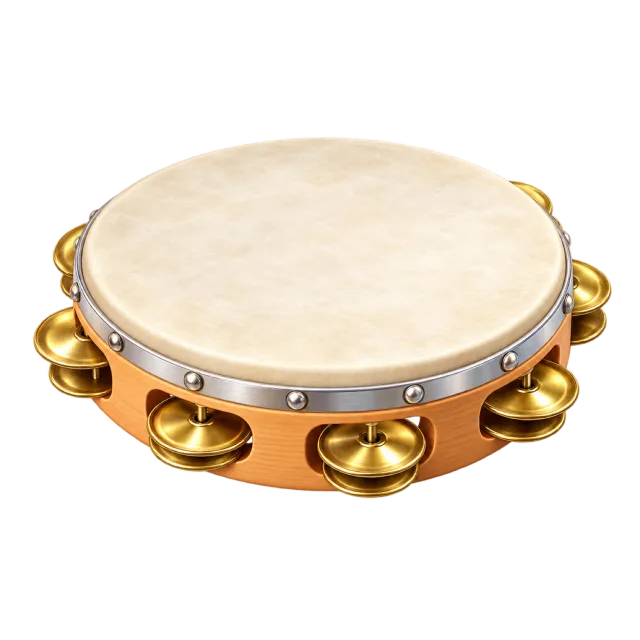 3D-style illustration of tambourine