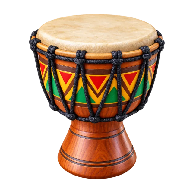 3D-style illustration of small hand drum