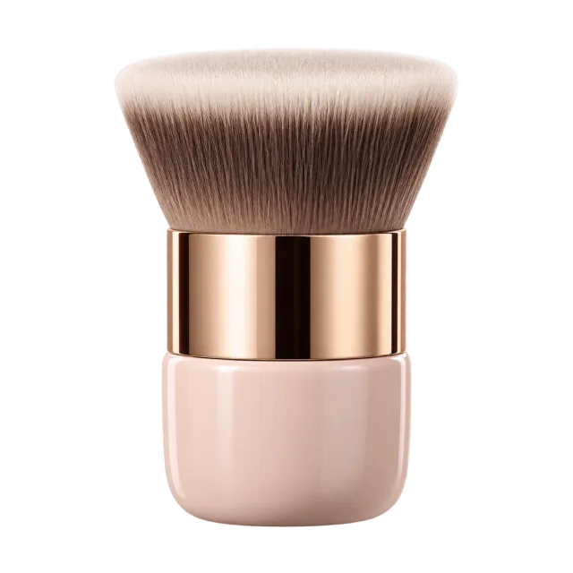 Realistic-style illustration of dense flat top kabuki brush