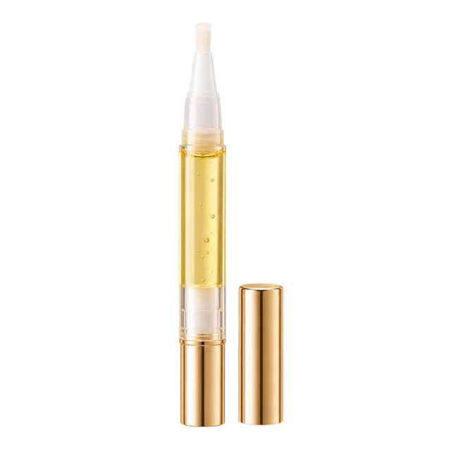 Realistic-style illustration of cuticle oil pen with brush tip