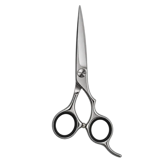Realistic-style illustration of hair cutting scissors