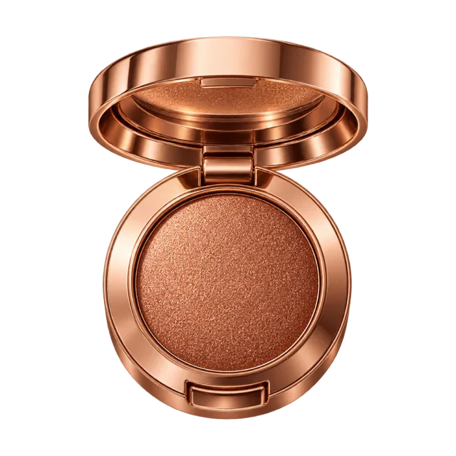 3D-style illustration of copper metallic single eyeshadow compact