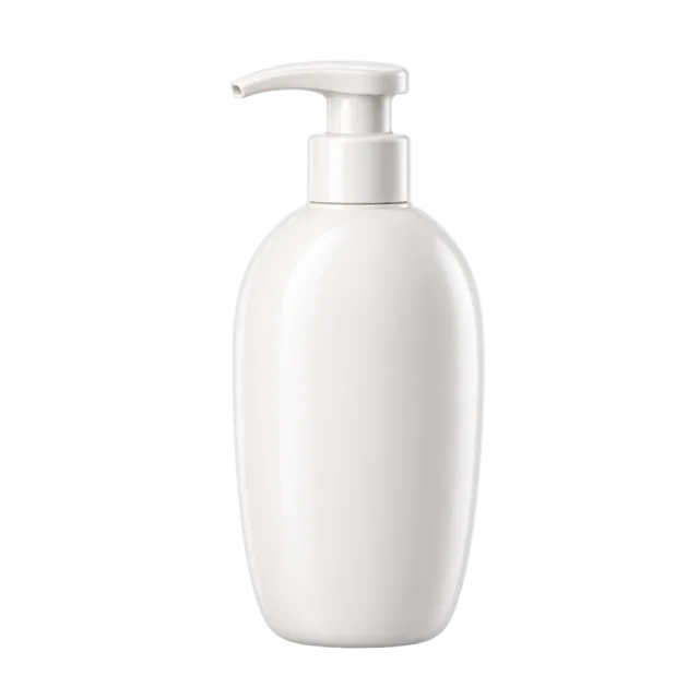 3D-style illustration of white conditioner pump bottle